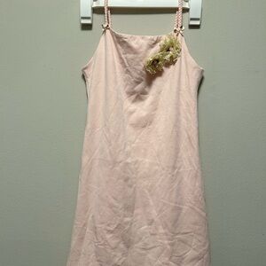 Dollcake Light Pink Dress with Floral Detail 100% cotton